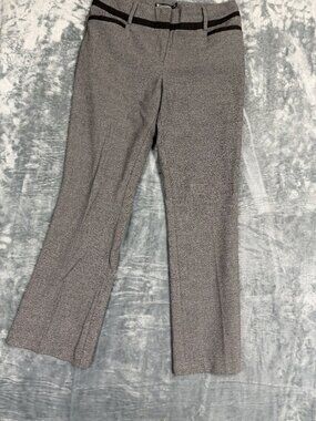 7th Avenue Design Studio Grey Straight-Leg Dress Pants Size 10